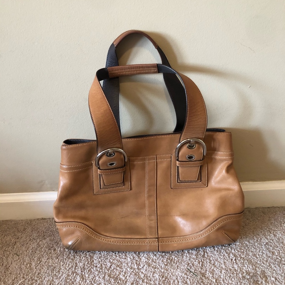 Leather Coach purse
